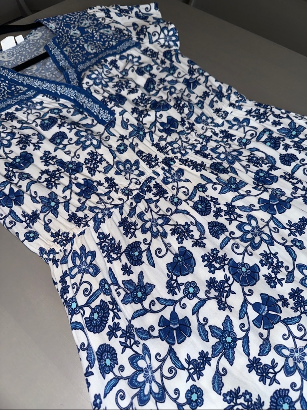 GAP Blue and White Floral Sundress - Picture 8 of 9
